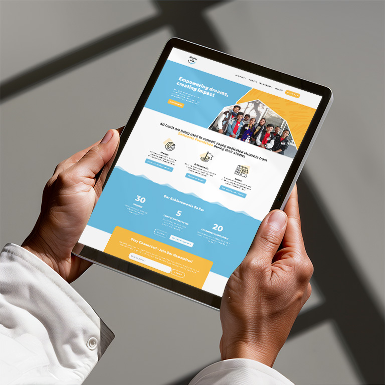 SharingASmile OpDePunkt Webdesign Graphicdesign Luxembourg